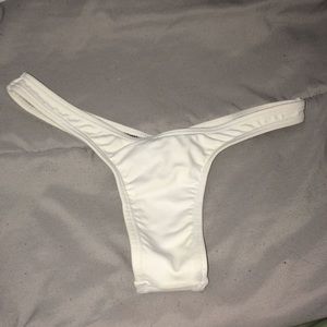 White Dal Costa Brazilian bikini thong bottoms